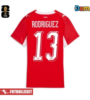 Schweiz Ricardo Rodriguez #13 Hemmatröja Dam VM 2026 Kortärmad